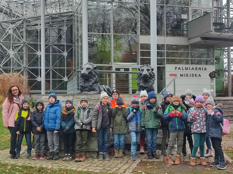 Wycieczka klas II  do Palmiarni w Gliwicach