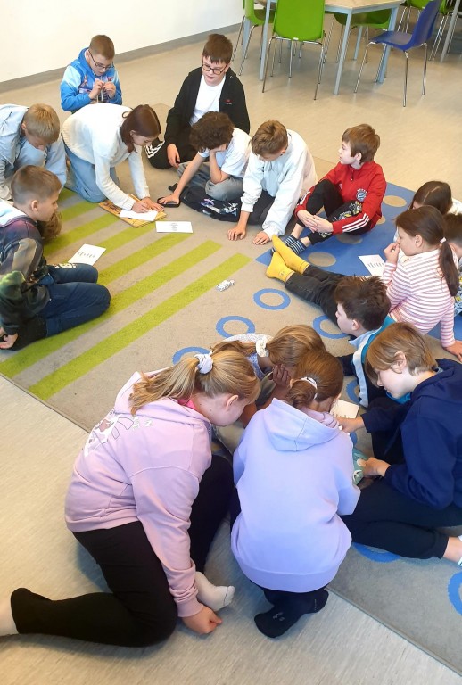 Warsztaty literacko – językowe klasy  w Bibliotece