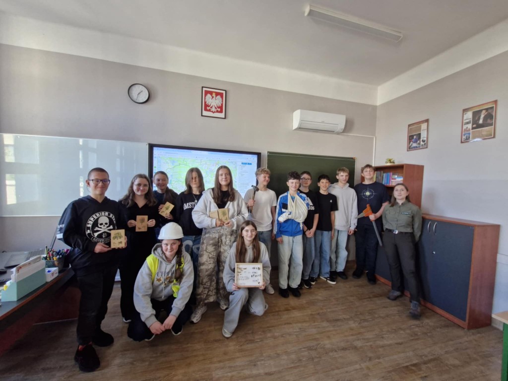 Spotkanie klas 8 z panią Leśnik 