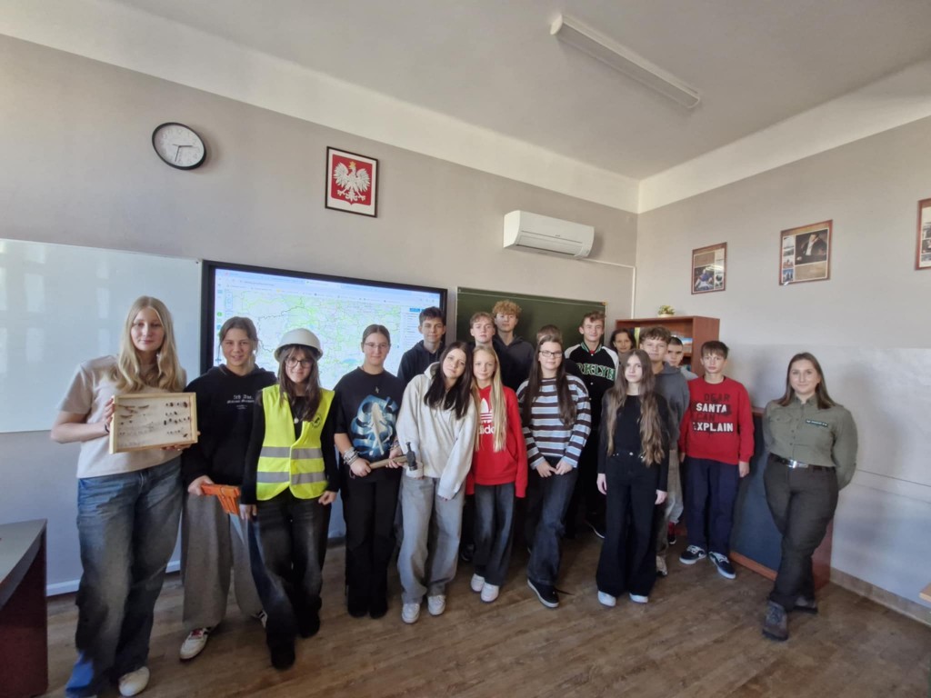 Spotkanie klas 8 z panią Leśnik 