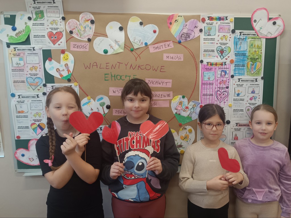 Walentynkowe emocje w kl.2b
