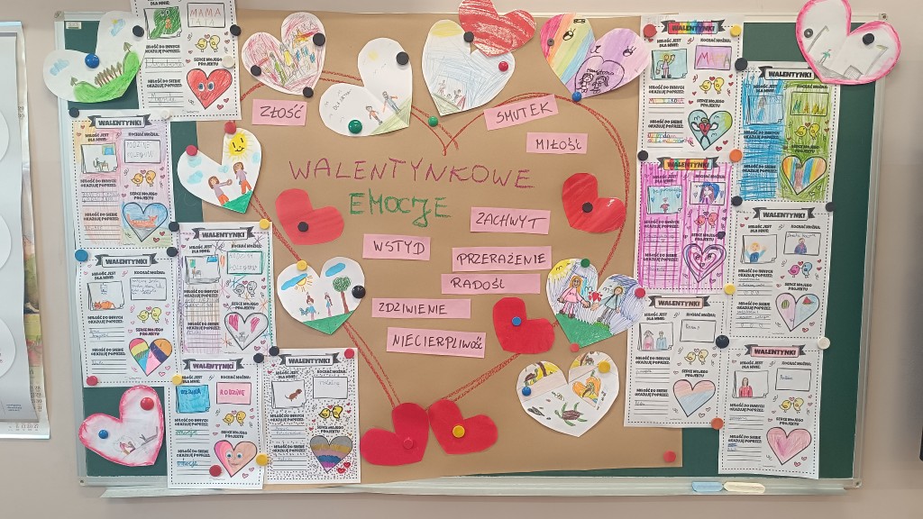 Walentynkowe emocje w kl.2b