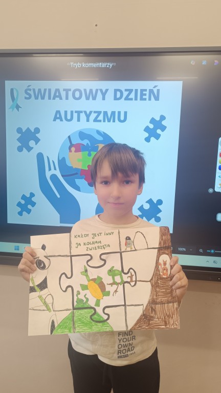 Dzień świadomości autyzmu klasa 2b 