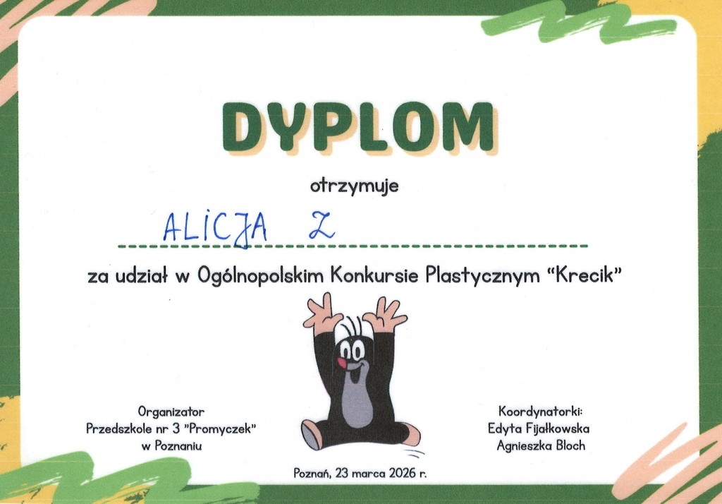 'KRECIK' - KONKURS PLASTYCZNY