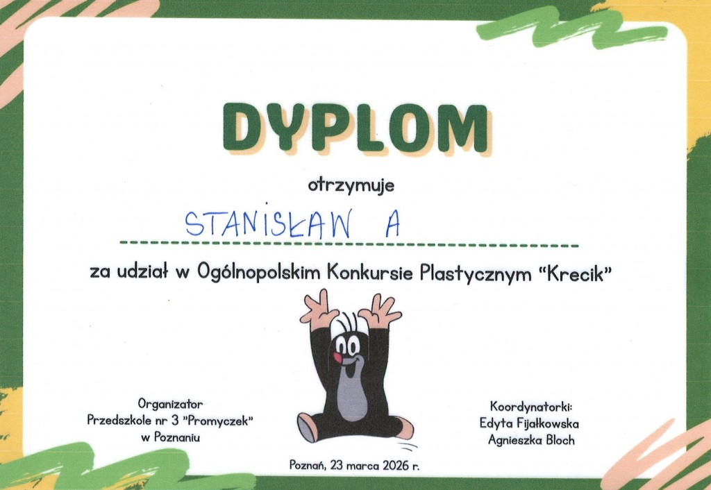 'KRECIK' - KONKURS PLASTYCZNY
