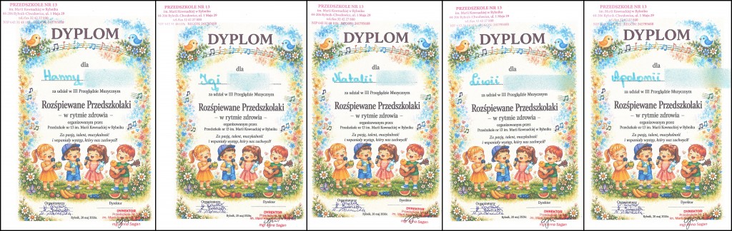 'ROZŚPIEWANE PRZEDSZKOLAKI - W RYTMIE ZDROWIA' - POWIATOWY PRZEGLĄD MUZYCZNY
