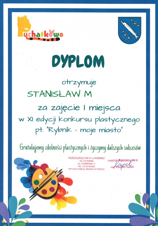 'RYBNIK - MOJE MIASTO' - KONKURS PLSTYCZNY