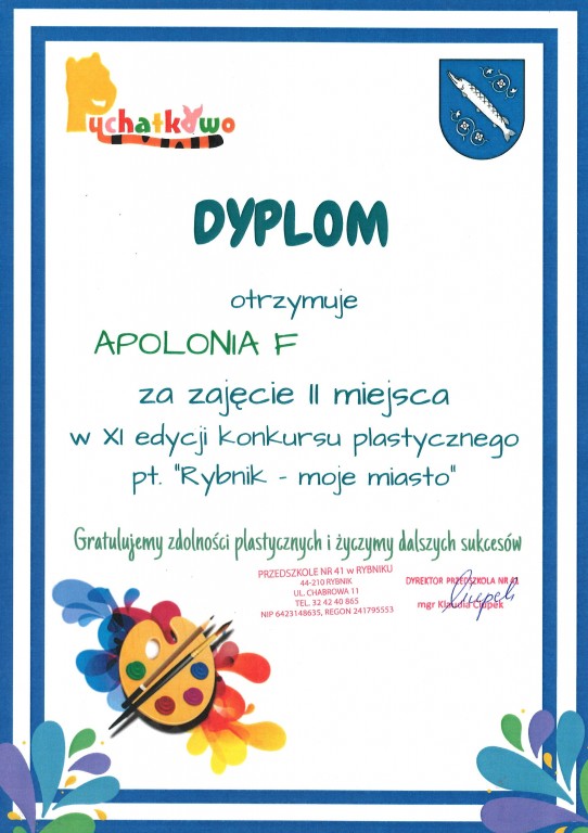 'RYBNIK - MOJE MIASTO' - KONKURS PLSTYCZNY