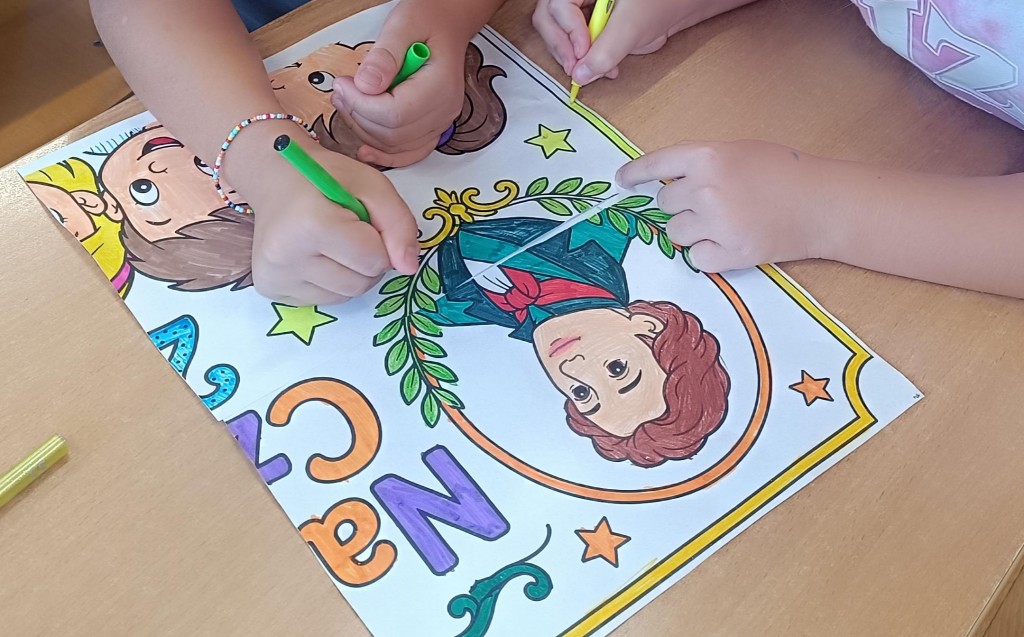 Klasa 3b czyta Mickiewicza