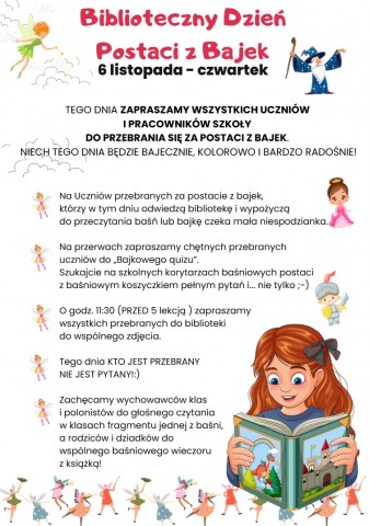 Biblioteczny Dzień Postaci z Bajek